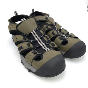 Adventuridge Shoe Mens Size 12 Green Water Trekking Sport Hiking Trail Sandal